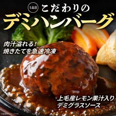 こだわりのデミハンバーグ10個&うなぎの蒲焼1尾(ビッグサイズ約300g)のセット