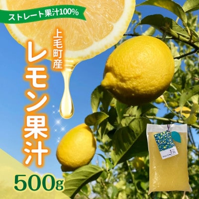 上毛町産レモン果汁(ストレート果汁100%)　500g