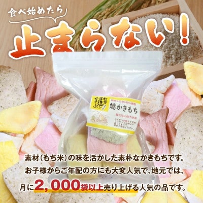 食べ始めると止まらない!サクサク食感の大きな焼かきもち　170g×2袋