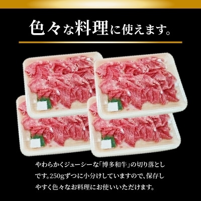 博多和牛切り落とし1kg(250g×4p)