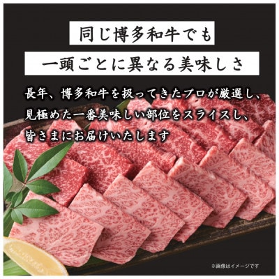 博多和牛A5焼き肉用【厳選部位】500g(上毛町)