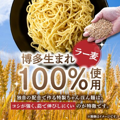 「博多芳々亭」ラー麦100% ちゃんぽん麺(150g×12袋)