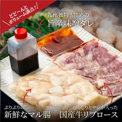 ぶどうの樹のもつ鍋　てっちゃん風　国産牛ロース付き【2～4人前】