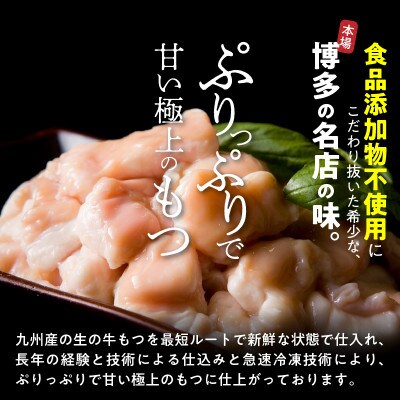 国産・食品添加物不使用　もつ鍋セット(約2人前)　白みそ味