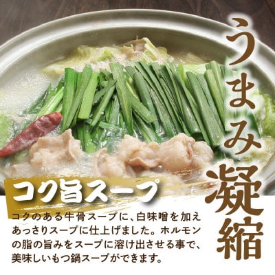 大東園の博多もつ鍋(牛骨味噌スープ)4人前