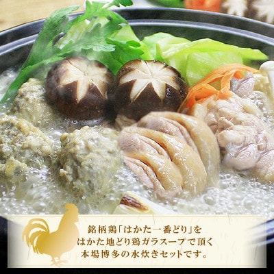 博多水炊き(はかた一番どり切り身・つみれ)セット 4～6人前