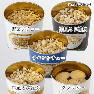 25年保存の美味しい備蓄食(非常食) サバイバルフーズ 小缶バラエティ ...