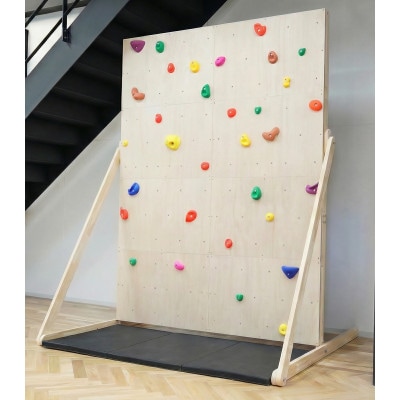 自立式クライミングウォール　H2510　(シナ合板)　フルセット【複数個口で配送】