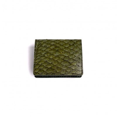 【Sea Green】Ocean Leather BOXコインケース【マダイ】【BX068-03】