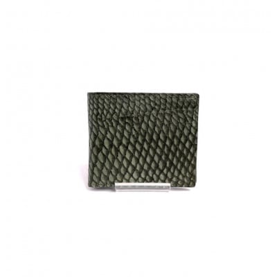 【Sea Green】Ocean Leather 二つ折り財布【マダイ】【BX070-04】