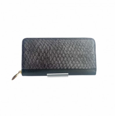 【IvoryBlack】Ocean Leatherラウンドファスナー長財布【マダイ】BX072-02