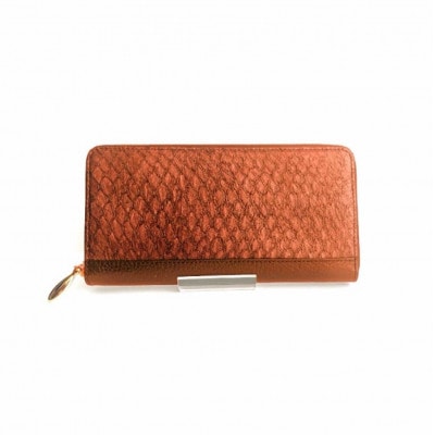 【Chestnut】Ocean Leather ラウンドファスナー長財布【マダイ】BX072-03