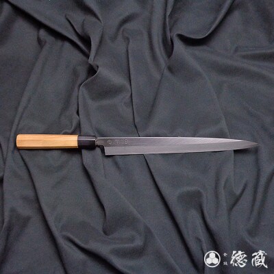 土佐打ち刃物 柳刃包丁 300mm | 片刃 上白鋼 イチイ八角柄 徳蔵オリジナル【AC086】