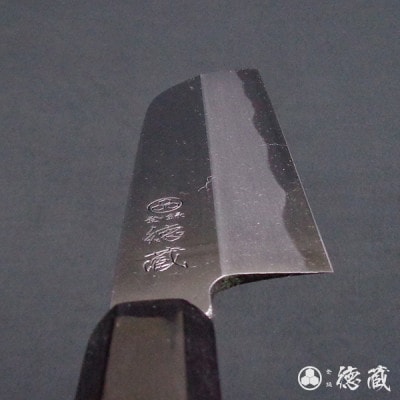 土佐打ち刃物 鎌形薄刃包丁 195mm | 片刃 上白鋼 イチイ八角柄 徳蔵オリジナル【AC092】
