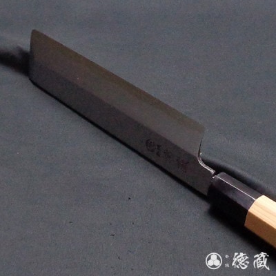 土佐打ち刃物 薄刃包丁 195mm | 片刃 上白鋼 イチイ八角柄 徳蔵オリジナル【AC094】