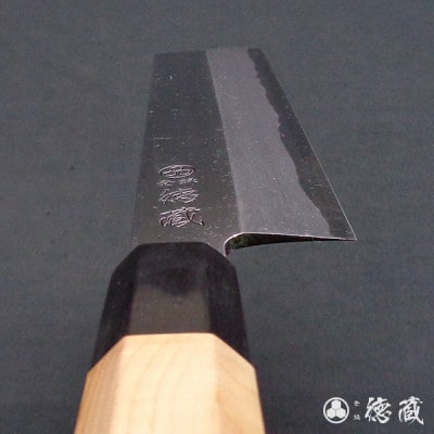 土佐打ち刃物 薄刃包丁 210mm | 片刃 上白鋼 イチイ八角柄 徳蔵オリジナル【AC095】