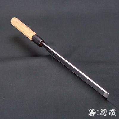 土佐打ち刃物 薄刃包丁 210mm | 片刃 上白鋼 イチイ八角柄 徳蔵オリジナル【AC095】