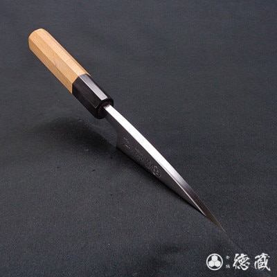 土佐打ち刃物 出刃包丁 120mm | 片刃 上白鋼 イチイ八角柄 徳蔵オリジナル【AC098】