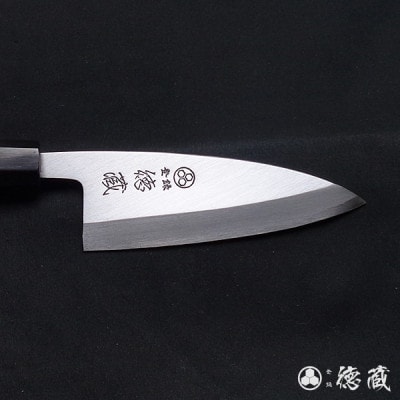 土佐打ち刃物 出刃包丁 120mm | 片刃 上白鋼 イチイ八角柄 徳蔵オリジナル【AC098】