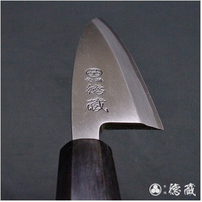 土佐打ち刃物 出刃包丁 135mm | 片刃 上白鋼 イチイ八角柄 徳蔵
