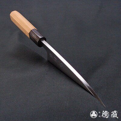 土佐打ち刃物 出刃包丁 150mm | 片刃 上白鋼 イチイ八角柄 徳蔵オリジナル【AC100】
