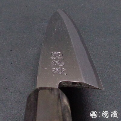 土佐打ち刃物 身卸包丁 210mm | 片刃 上白鋼 イチイ八角柄 徳蔵オリジナル【AC102】