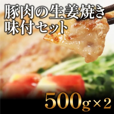 豚肉の生姜焼き　味付けセット(500g×2)【AP023】