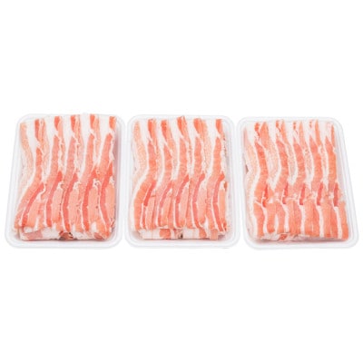 国産　豚バラ　スライス(1.1㎏)【小分け　約300g×2,約500g×1】【AP046】
