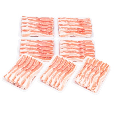 国産　豚バラ　スライス(2kg)【小分け　300g×6,200g×1】【AP048】