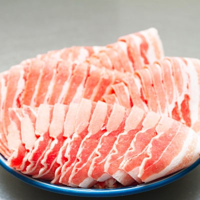 国産　豚バラ　スライス(3kg)【小分け　300g×10】【AP049】