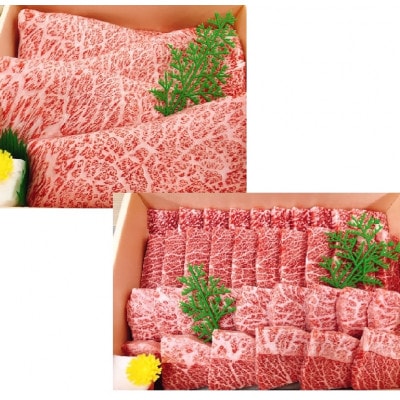 高知県産　よさこい和牛　(上)ロース　すき焼き&焼肉セット　各750g【AP040】