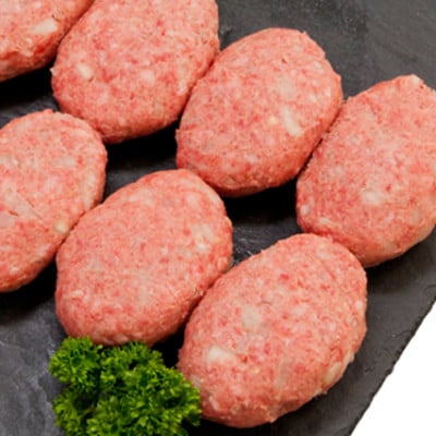 山重食肉特製　手作り黒毛和牛ハンバーグ　約90g×6個【AP080】