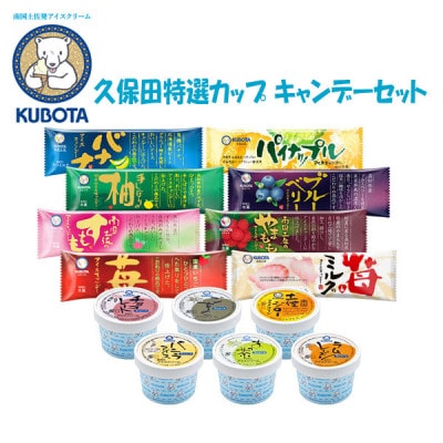 久保田特選カップ・キャンデーセット アイス ギフト セット【AC212】