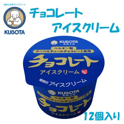 久保田食品のチョコレートアイスクリーム　12個入【AC217】