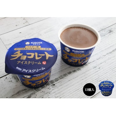 久保田食品のチョコレートアイスクリーム　12個入【AC217】
