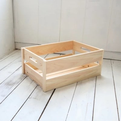 【高知県産ひのき】ウッドボックス 無塗装 [S]【AT002】