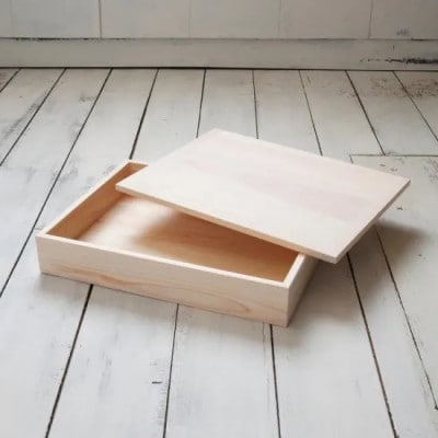 【高知県産ひのき】道具箱 A4 ふた付【AT003】