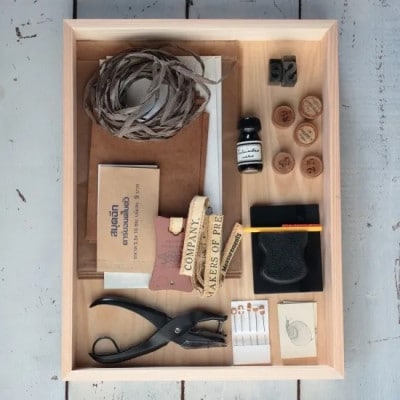 【高知県産ひのき】道具箱 A4 ふた付【AT003】