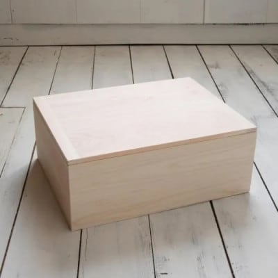 【高知県産ひのき】道具箱A4 ふた付 深型【AT004】