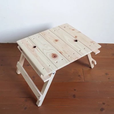 【ひのき香る工作キット】折りたたみミニテーブル【AT007】