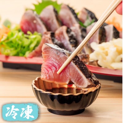 冷凍かつおのたたき　半分×2本セット(約500g　3～4人前)【CQ015】
