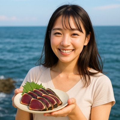 完全ワラ焼き鰹たたき 家庭用「龍馬タタキ」 1節 約300g 【AM048】