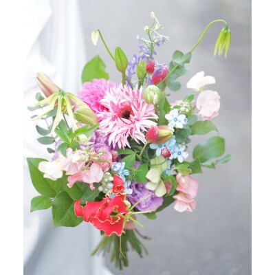 季節のおすすめ生花花束 ブーケM 1束【CG021】