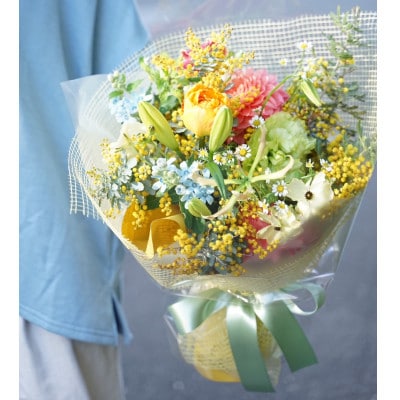 季節のおすすめ生花花束 ブーケL 1束【CG025】