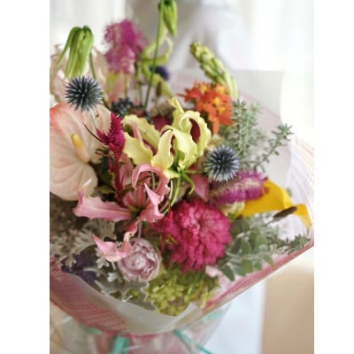 季節のおすすめ生花花束 ブーケL 1束【CG025】