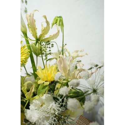 【毎月定期便】おすすめ生花アレンジメントM【CG008】全3回