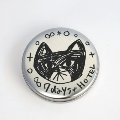 7days hotel × 松林誠　黒猫チョコ缶【セブンデイズホテル】 [BR013]