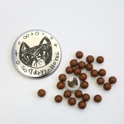 7days hotel × 松林誠　黒猫チョコ缶【セブンデイズホテル】 [BR013]