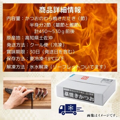 先行予約受付中!2025高知の初カツオ わら焼きたたき半身分2節