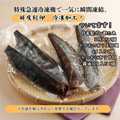 先行予約受付中!2025高知の初カツオ わら焼きたたき1尾まるごと分4節